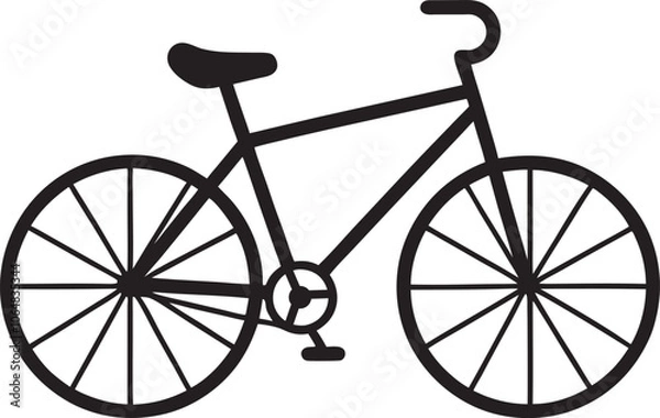 Fototapeta bicycle icon , vector