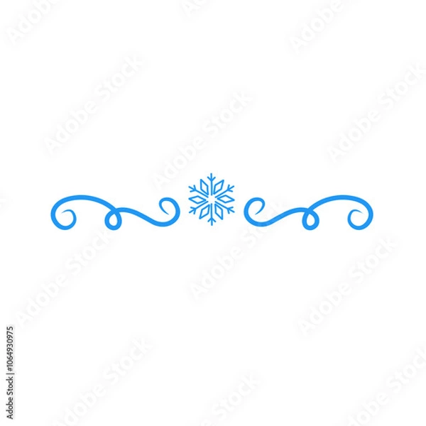 Obraz snowflake divider 
