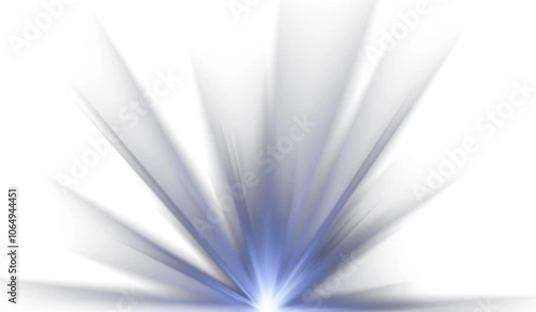 Fototapeta Vector transparent sunlight special lens flash light effect.front sun lens flash. Vector blur in the light of radiance. Element of decor.