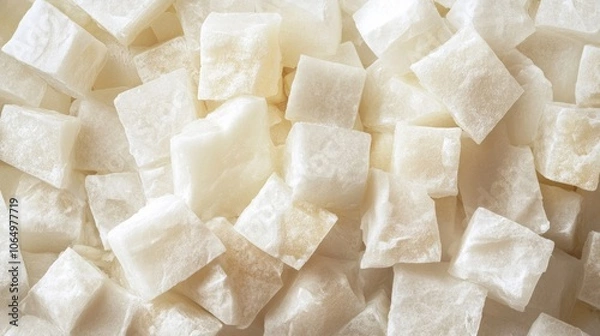 Fototapeta a background of white sugur cubes, AI Generative
