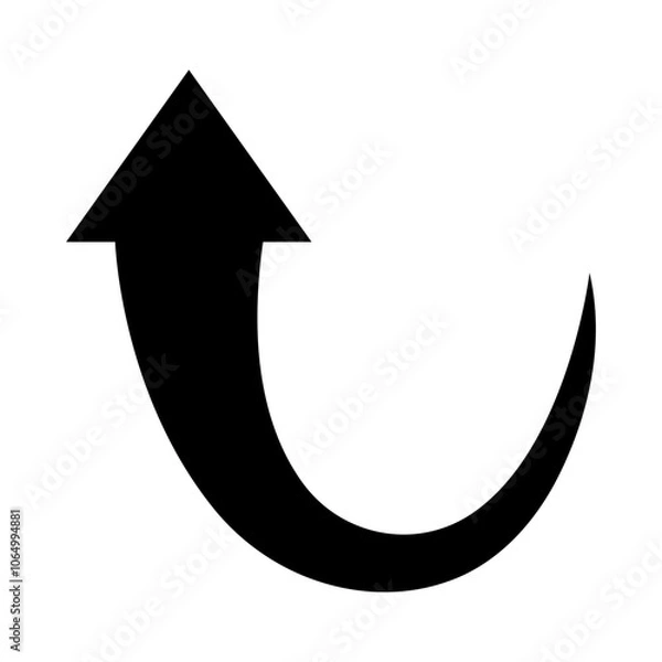 Obraz Swoop Arrow glyph icon