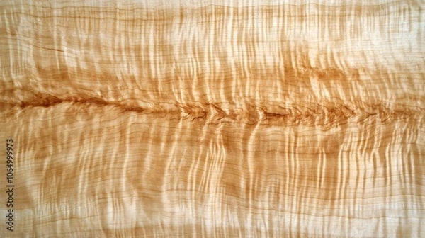 Obraz Closeup of Natural Curly Maple Wood Grain Texture