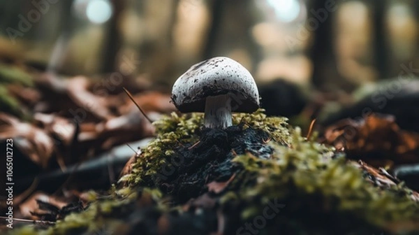 Obraz mushroom on the stump