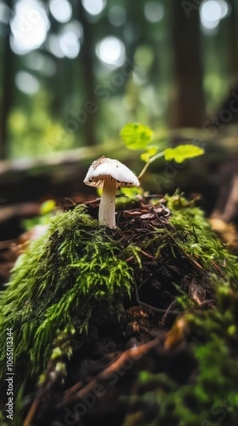 Obraz mushroom in the forest
