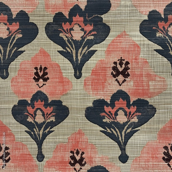 Fototapeta ikat seamless pattern