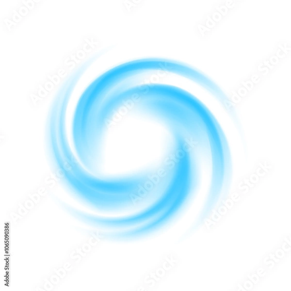 Obraz Air effect сircle vortex PNG, spiral airflow effect, circle winter air - isolated transparent design element