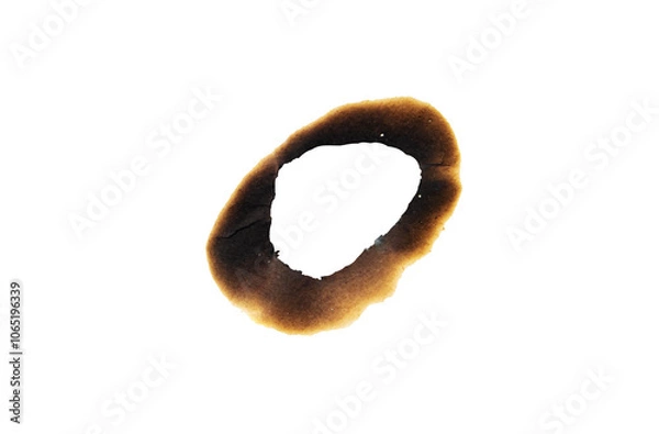 Obraz burn hole paper with transparent background