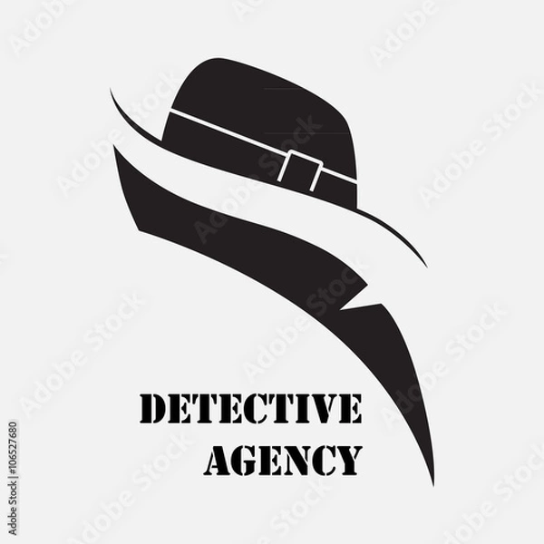Obraz Detective Agency. Elements for creating logos, emblems, signs.