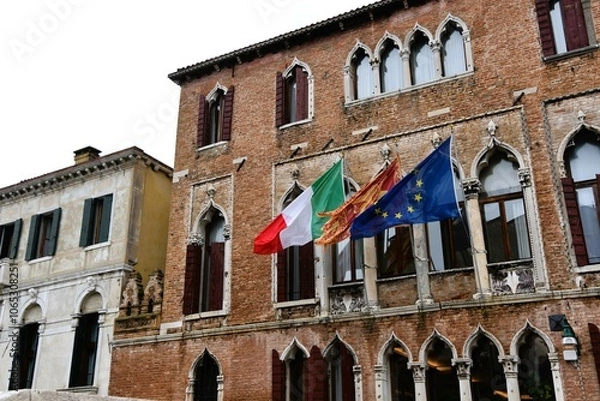 Obraz Flags in san marco venice