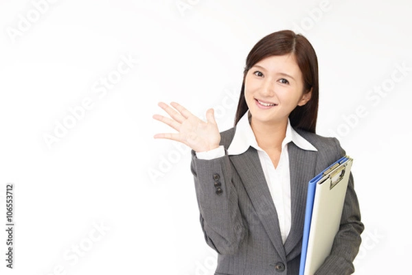Fototapeta 笑顔のビジネスウーマン