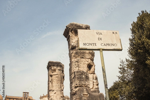 Obraz signpost in Rome