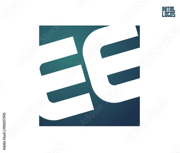 Obraz EE Initial Logo for your startup venture