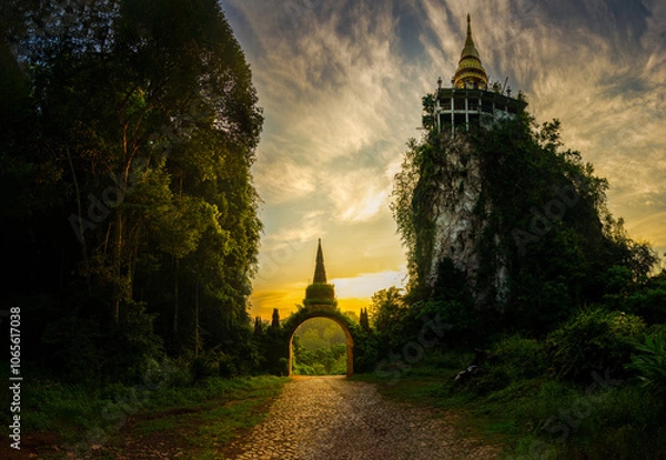 Obraz Forest meditation center in Thailand