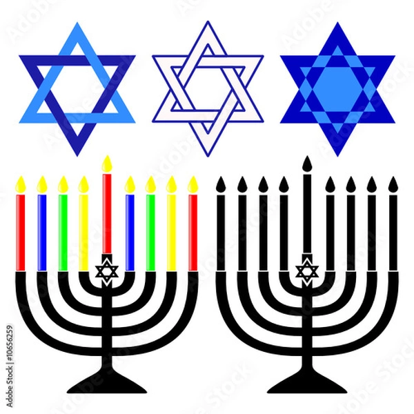 Obraz Channukah vector collection