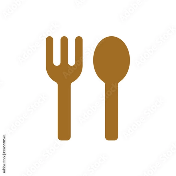 Obraz フォークとスプーン