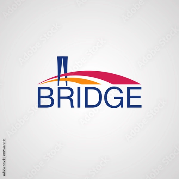 Obraz Modern Bridge Logo Design Element