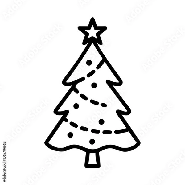 Obraz Weihnachtsbaum Symbol
