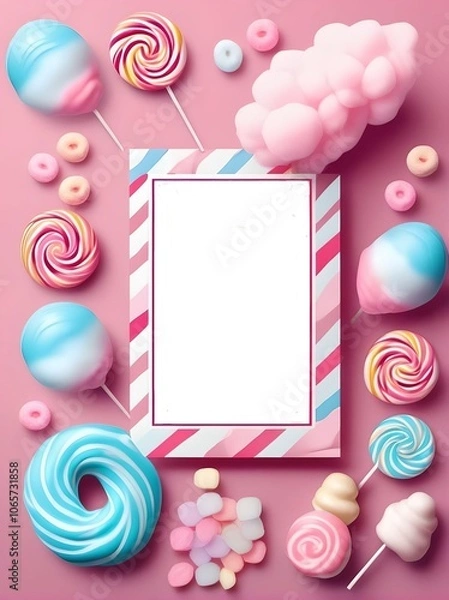 Fototapeta candy frame
