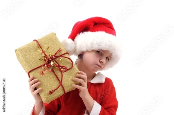 Obraz junge mit Geschenk