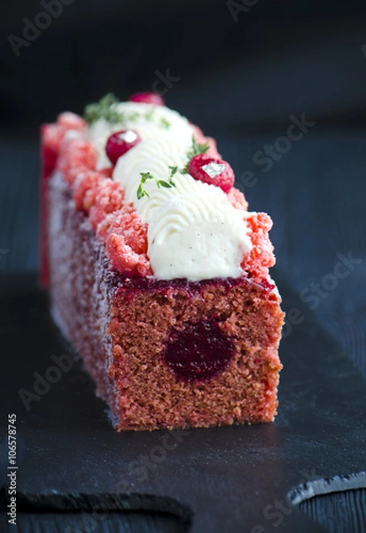Fototapeta Beetroot velvet cake 
