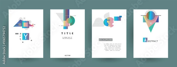 Obraz Abstract background cover design. Vector pattern	