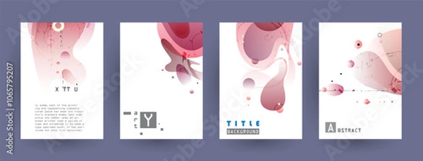 Obraz Abstract background cover design. Vector pattern	