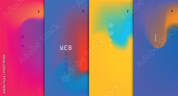 Obraz Abstract background cover design. Vector pattern	