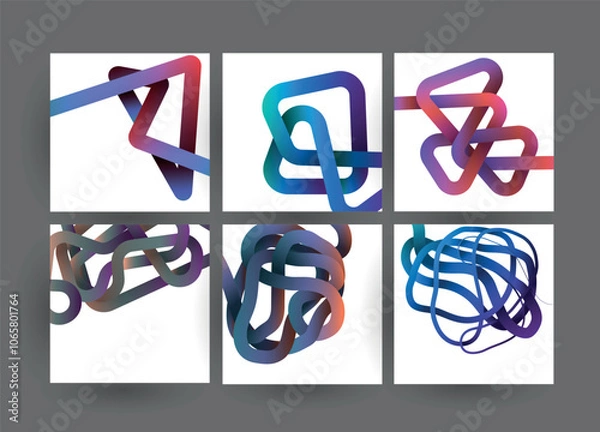Obraz Abstract background cover design. Vector pattern	