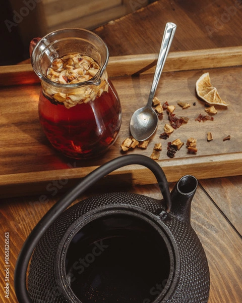 Fototapeta tea and teapot