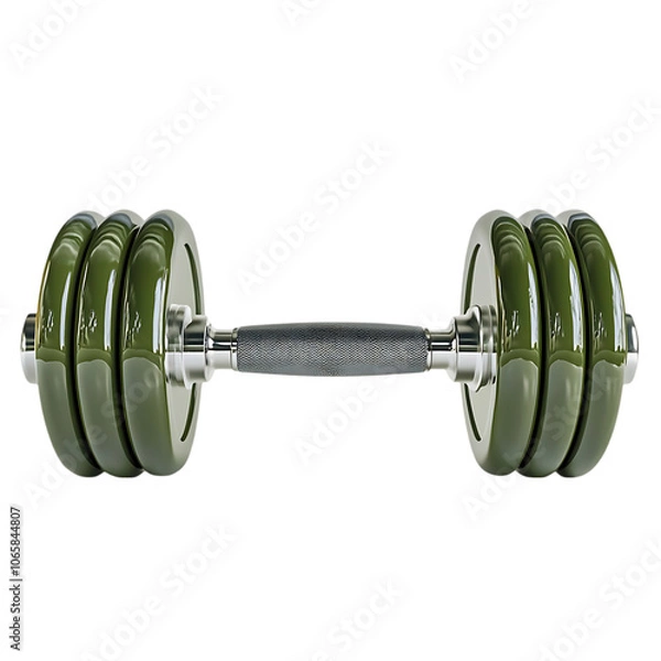 Obraz Gym equipment isolated on transparent background 3d rendering illustration