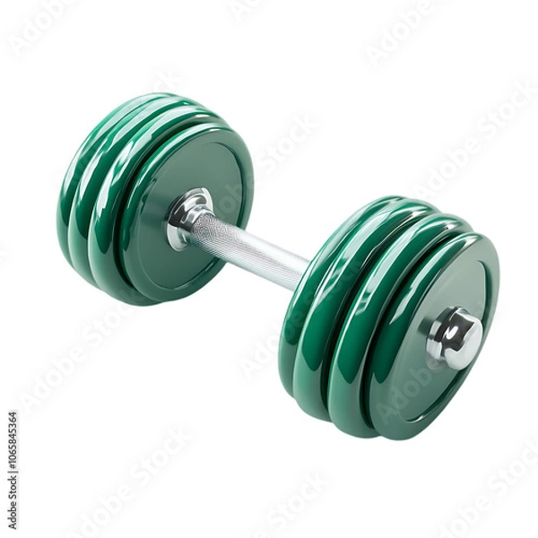 Obraz Gym equipment isolated on transparent background 3d rendering illustration