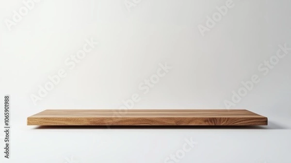 Fototapeta Empty Wooden Trunk Podium isolated on white