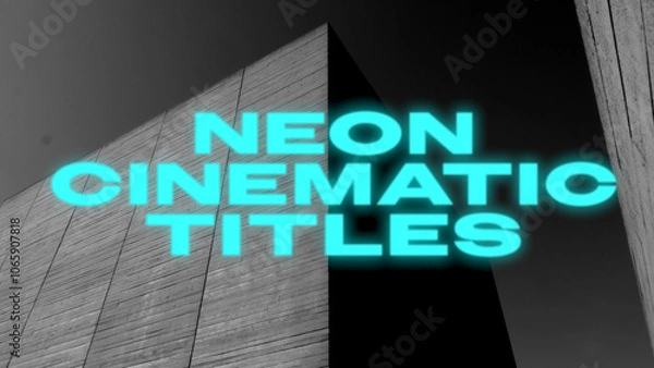 Obraz Neon Cinematic Titles