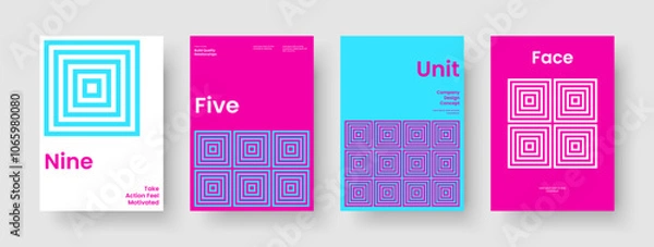 Fototapeta Modern Business Presentation Layout. Creative Poster Template. Geometric Banner Design. Brochure. Book Cover. Report. Flyer. Background. Newsletter. Magazine. Pamphlet. Handbill. Notebook