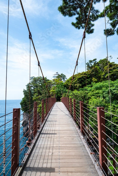 Obraz 城ヶ崎海岸 門脇つり橋　静岡県伊東市