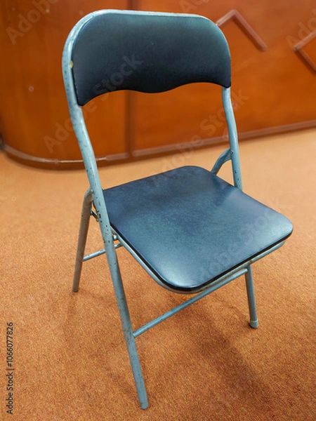 Fototapeta chair isolated on brown background