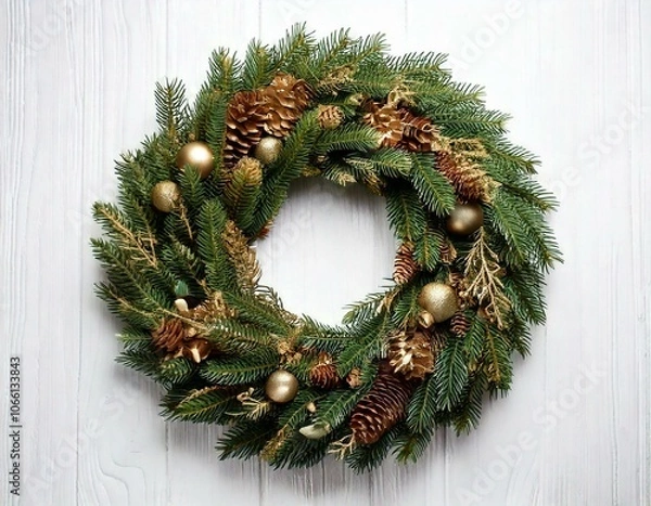 Obraz クリスマスリース