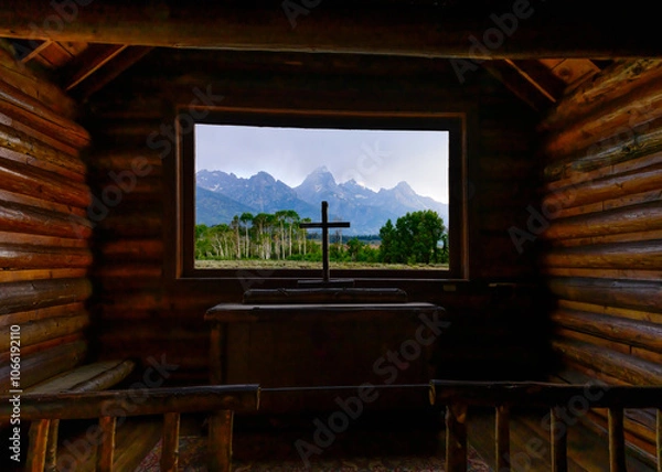 Obraz Church with a view