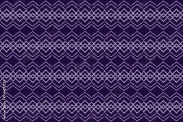 Obraz Seamless ethnic ikat pattern for fabric printing