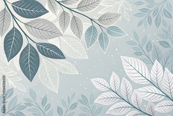 Obraz Abstract Floral Gradient Background Collection