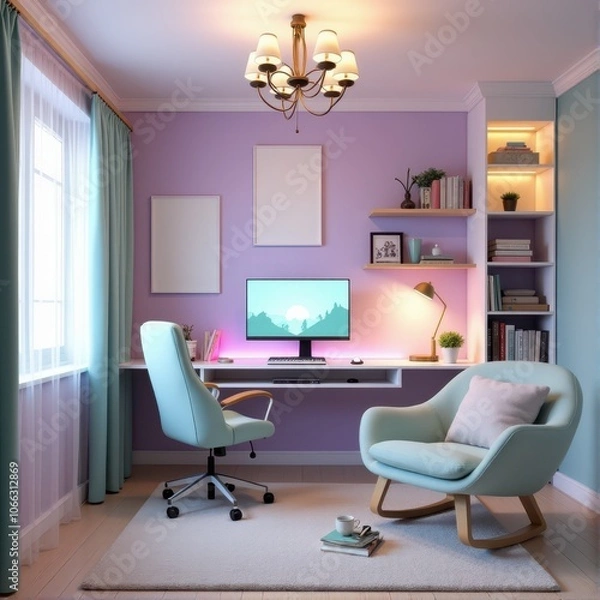 Fototapeta Computer game interior