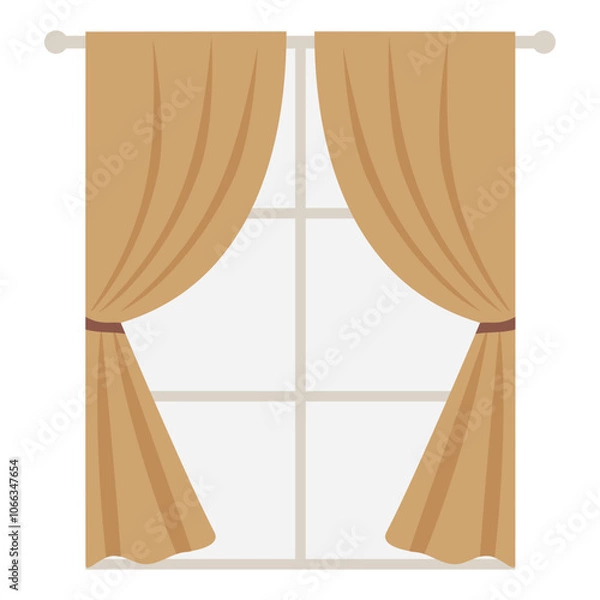 Obraz aesthetic curtains and windows