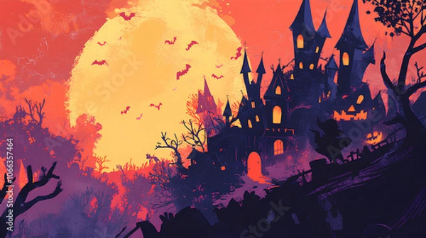 Fototapeta Holiday event halloween background 