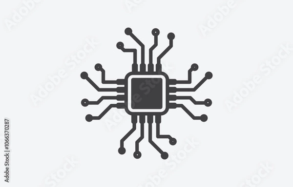 Obraz Tech Icon Vector_Circuit Board-06