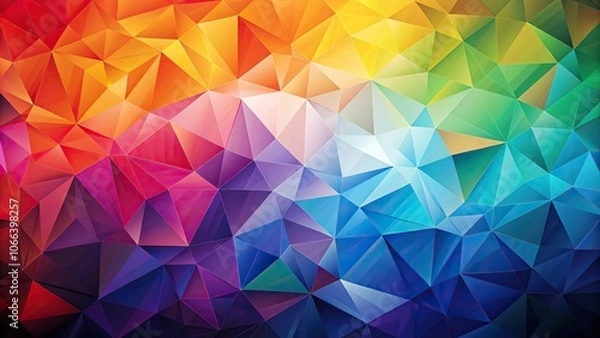 Fototapeta Abstract geometric backgrounds full color polygon background