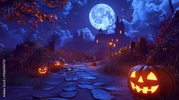 Obraz Spooky Halloween Night