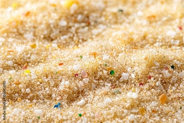 Fototapeta Close Up Macro Photography of Colorful Sand Grains on a Beach