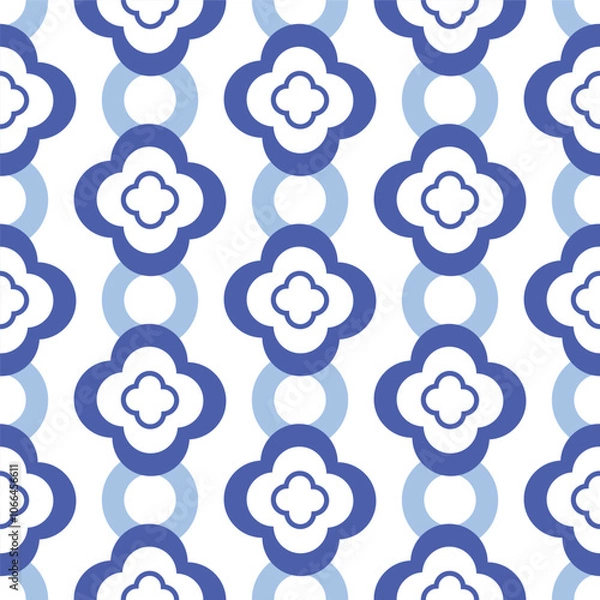 Obraz Geometric abstract seamless pattern design for background, wallpaper, textile design, fabric, blanket, card, wrapping paper , batik, carpet, notebook, diary cover, greetings card, and etc.