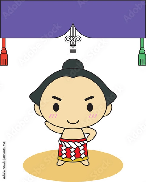 Fototapeta 相撲　関取