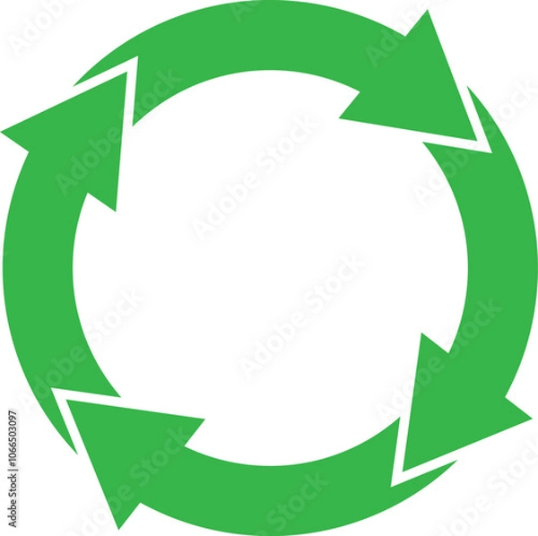 Obraz Recycling arrow design.